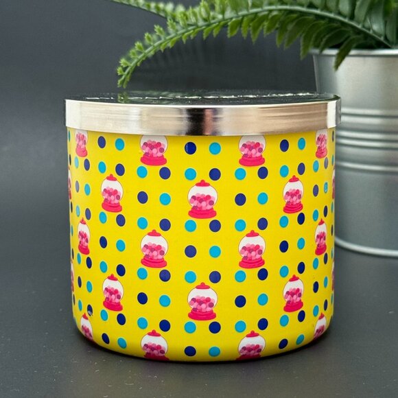 BBW Pink Gumball (Bubblegum) Bath & Body Works 3 Wick Candle - Picture 2 of 10